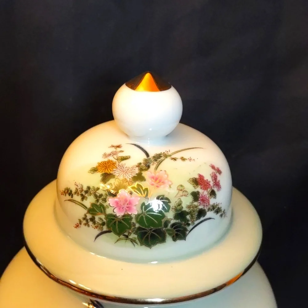 Vintage Shaddy Mino China JGI Japan Small Decorative Porcelain Ginger Jar
